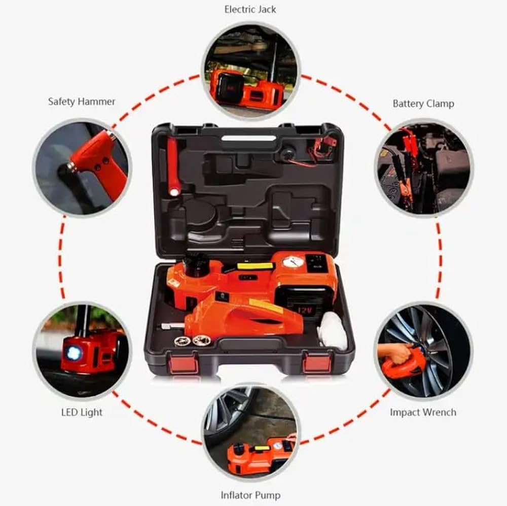 Cric hydraulique 5 tonnes, cric électrique 12 V