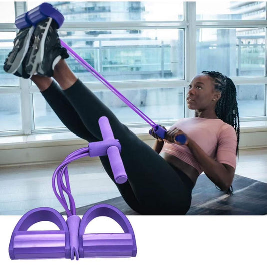 8.500F   Appareil de musculation des cuisses et des jambes, 4 cordes de serrage, corde de traction, pédale, entraînement multifonctions