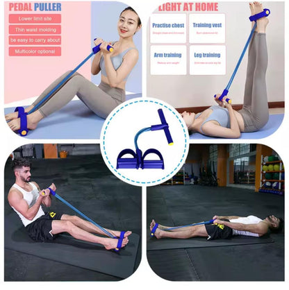 8.500F   Appareil de musculation des cuisses et des jambes, 4 cordes de serrage, corde de traction, pédale, entraînement multifonctions