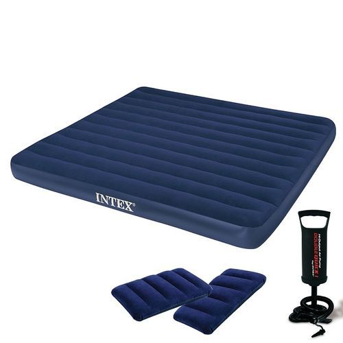 gonflable Durable avec des taies et pompe manuelle - 2 Places Confort