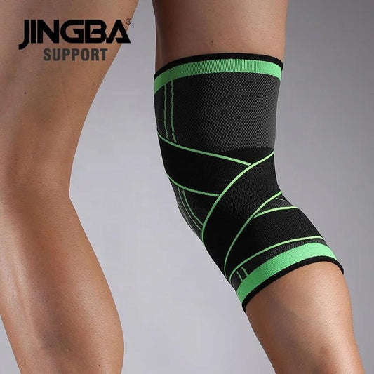 8.500F   2 Genouillère protège genoux / bandage pour le sport/vélo/pansement de protection - Noir \ Vert