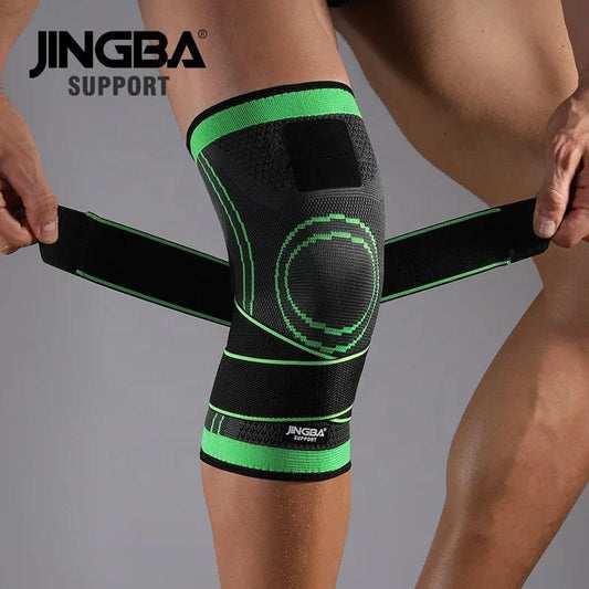 8.500F   2 Genouillère protège genoux / bandage pour le sport/vélo/pansement de protection - Noir \ Vert
